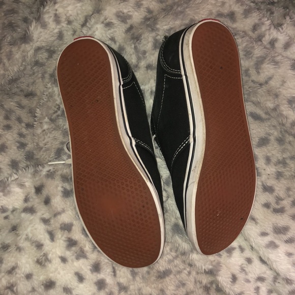 CLASSIC BLACK VANS SIZE 9 worn - Picture 2 of 5